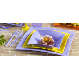 Plato de Plastico Llano Lila Nice PP 180mm (150 Uds)