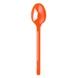 Cuchara de Plastico Naranja PS 175mm (600 Uds)