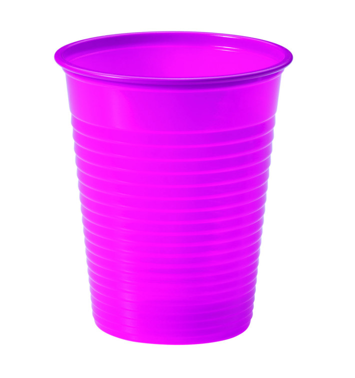 Vaso de Plastico Fucsia PS 200ml (50 Uds) Vaso de Plastico Fucsia PS 200ml (50 Uds)