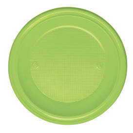 Plato de Plastico Hondo Verde PS 220 mm (30 Uds)