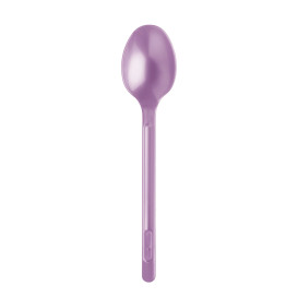 Cuchara de Plastico Violeta PS 175mm (600 Uds)