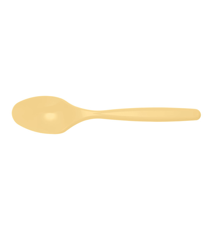 Cuchara de Plastico Crema PS 120mm (40 Uds)