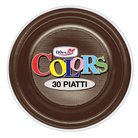 Plato de Plastico Hondo Crema PS 220 mm (30 Uds)