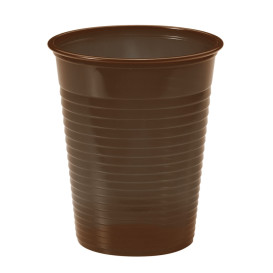 Vaso de Plastico Marrón PS 200ml (50 Uds)