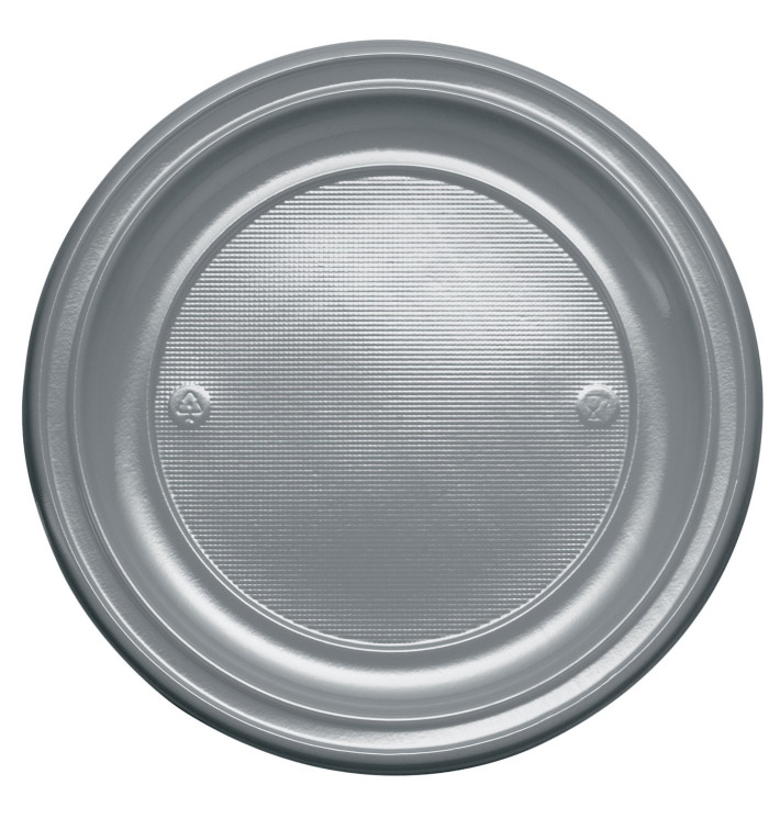 Plato de Plastico Llano Oro PS 220 mm (30 Uds)