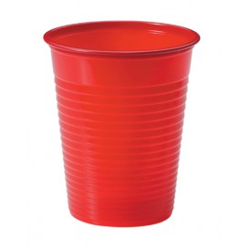 Vaso de Plastico Rojo PS 200ml (1500 Uds)