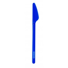 Cuchillo de Plastico Azul Oscuro PS 165mm (20 Uds)