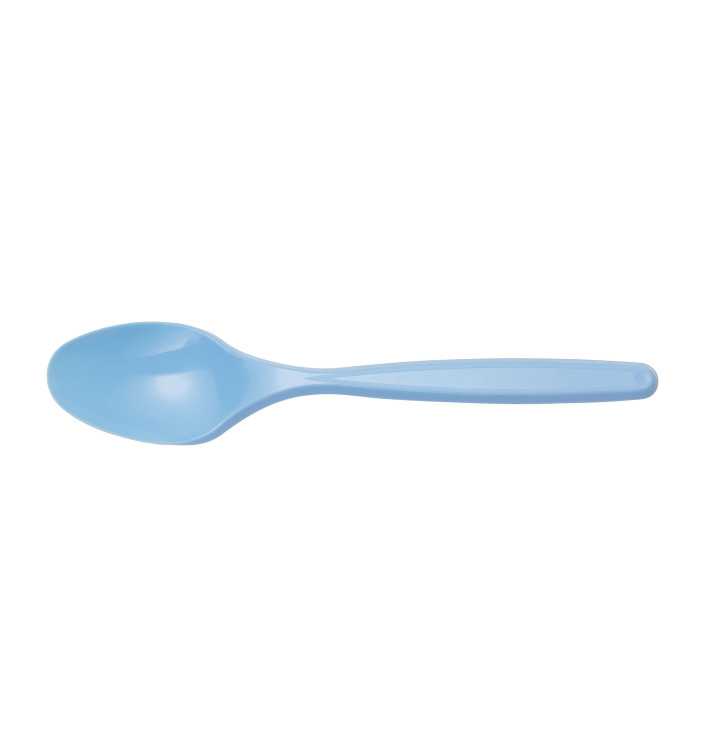 Cuchara de Plastico Azul Oscuro PS 120mm (40 Uds)