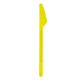 Cuchillo de Plastico Amarillo PS 165mm (20 Uds)