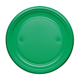 Plato de Plastico Llano Amarillo PS 170mm (50 Uds)