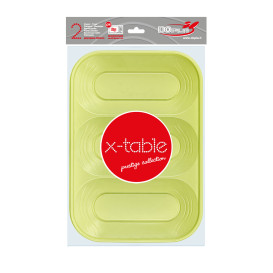 Bandeja de Plastico 3C Lima PP 330x230mm (2 Uds)