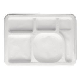 Bandeja de Plastico Blanca 5C 470x350mm (1 uds)