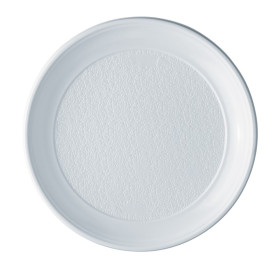 Plato de Plastico Llano Blanco PS 250 mm (800 Uds)