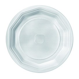 Plato de Plastico Hondo Blanco PS 220 mm (100 Uds)