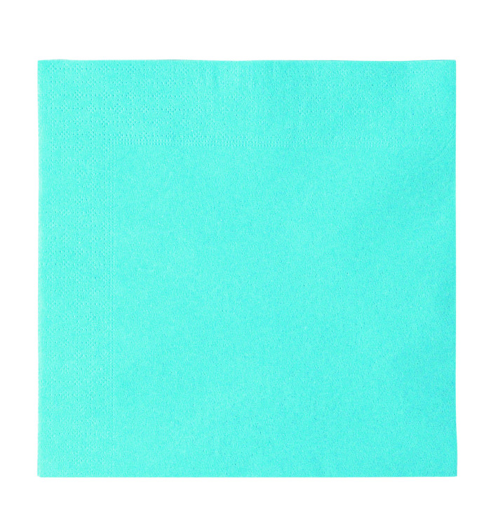 Servilleta de Papel 2 Capas Azul Claro 33x33cm (50 Uds)