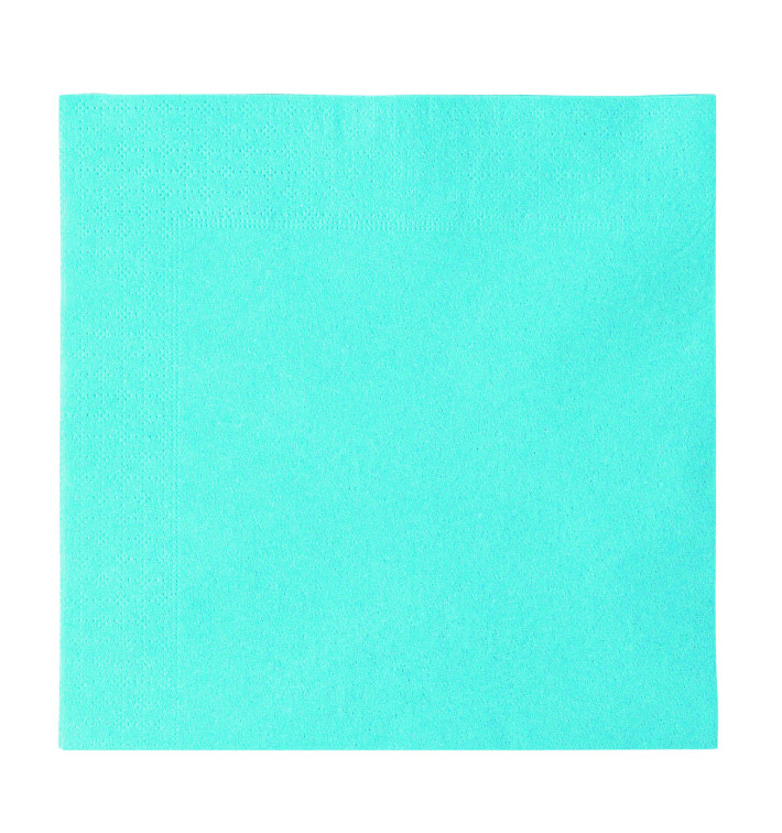 Servilleta de Papel 2 Capas Azul Claro 33x33cm (50 Uds)