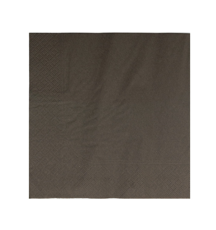 Servilleta de Papel 2 Capas Marrón 33x33cm (50 Uds)