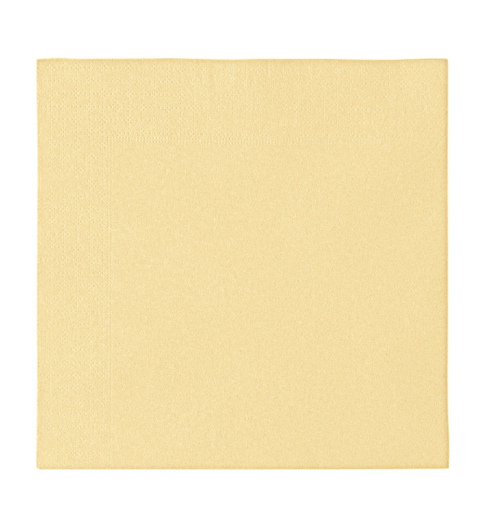 Servilleta de Papel 2 Capas Vainilla 33x33cm (50 Uds)
