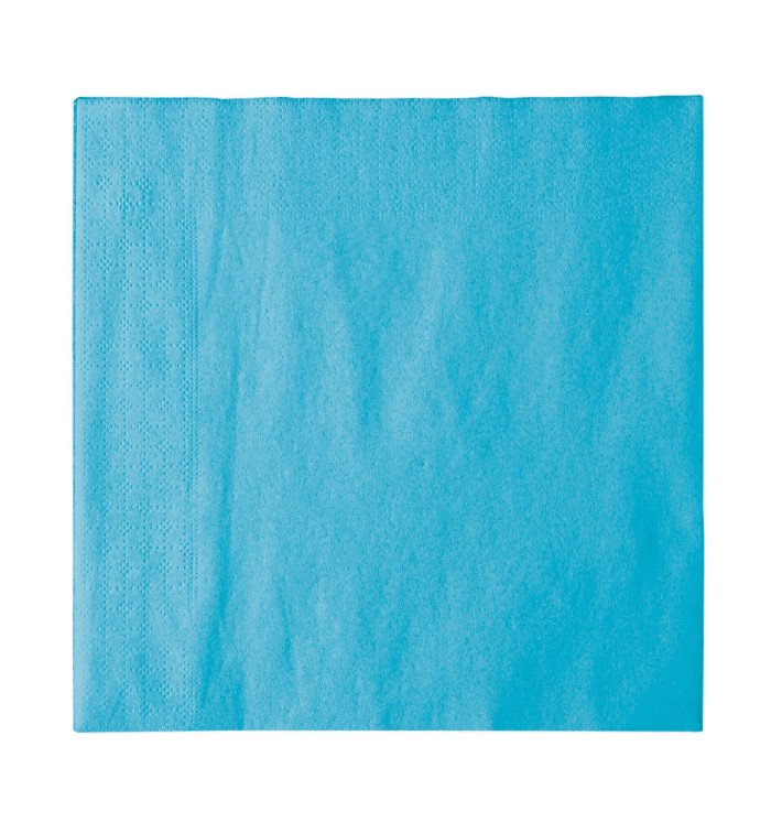 Servilleta de Papel 2 Capas Azul 33x33cm (50 Uds)