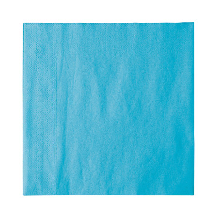 Servilleta de Papel 2 Capas Turquesa 33x33cm (50 Uds)