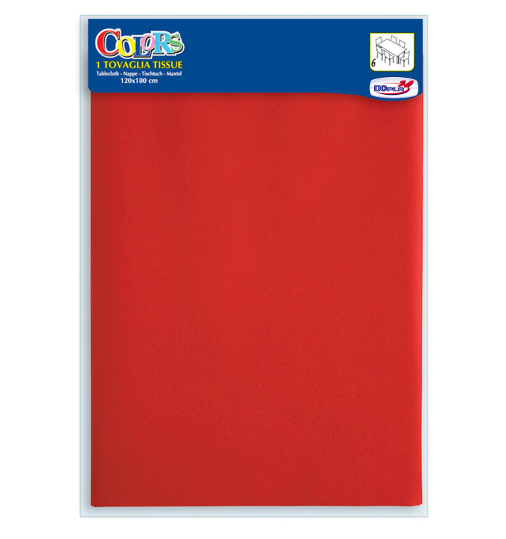 Mantel de papel 1,2x1,8m Rojo (24 Uds) Mantel de papel 1,2x1,8m Rojo (24 Uds)