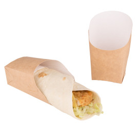 Envase Carton Kraft para Wraps 60x50x120mm (600 Uds)
