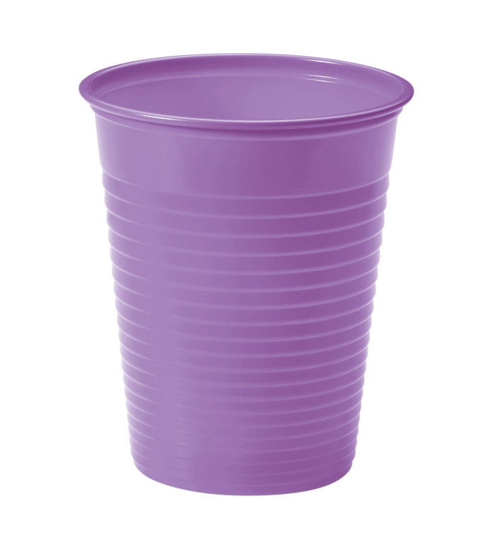 Vaso de Plastico Lila PS 200ml (50 Uds)