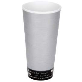 Vaso Termico Foam "Fusion" Gris 24Oz/710ml (500 Unidades)