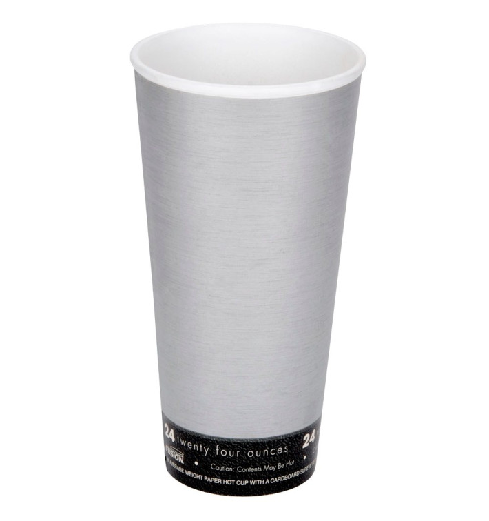 Vaso Termico Foam "Fusion" Gris 24Oz/710ml Ø94mm (20 Unidades)