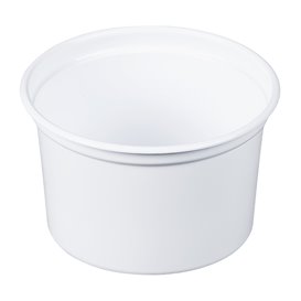 Envase de Plastico PP "Deli" Blanco 16Oz/473ml Ø94mm (500 Unidades)