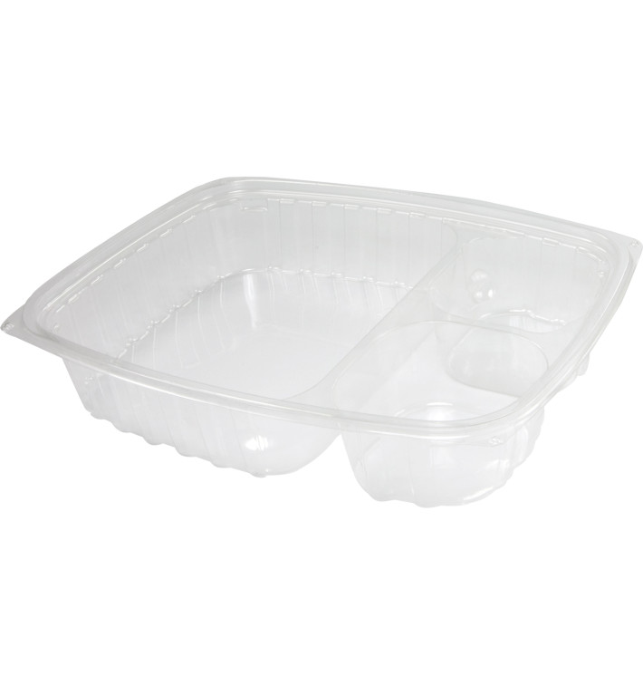 Envase de Plastico PS "Clear Pac" 3 C. Transp. 887ml (252 Uds)