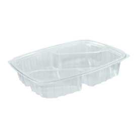 Envase de Plastico PS "Clear Pac" 3 C. Diagonal Transp. 887ml (252 Uds)
