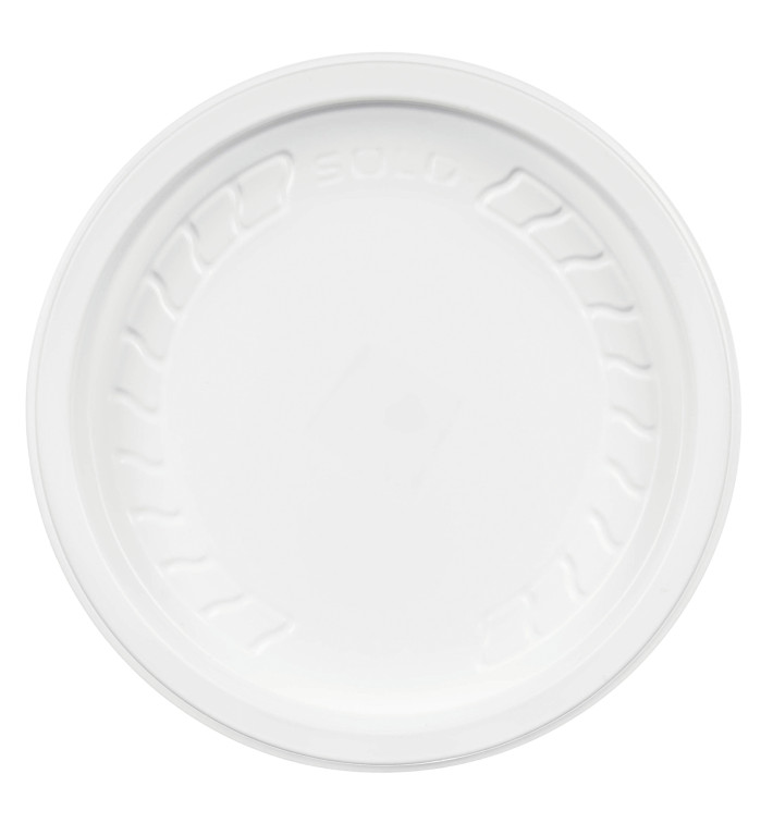 Tapa de Plastico PP "Deli" Blanco Ø120mm (50 Unidades)