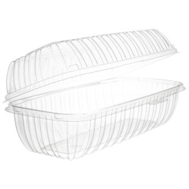 Tarrina Tapa Bisagra OPS "Clear Seal" Para Bocadillo 292ml (100 Uds)