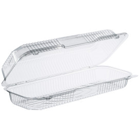 Envase Plástico PS "StayLock" Bisagra Transp. 770ml (250 Uds)
