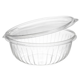 Bol de Plastico PET "Presenta" Tapa Plana Transp. 950ml Ø183mm (75 Uds)