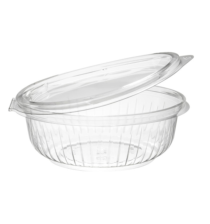 Bol de Plastico PET "Presenta" Tapa Plana Transp. 360ml Ø150mm (75 Uds)
