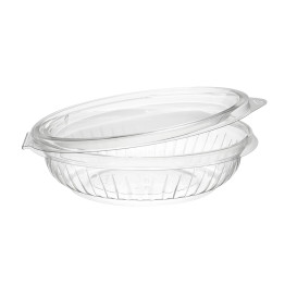 Bol de Plastico PET "Presenta" Tapa Plana Transp. 240ml Ø150mm (75 Uds)