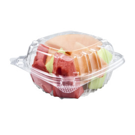 Tarrina Tapa Bisagra OPS "Clear Seal" Para Bocadillo 167ml (125 Uds)
