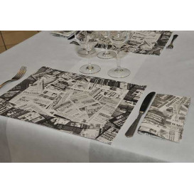 Mantelito de Papel 300x400mm "Prensa" Negro 50g (500 Uds)