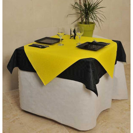 Mantel de Papel Cortado 1x1 Metro Amarillo 40g (400 Uds)