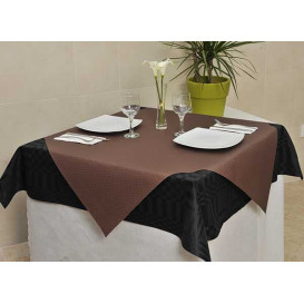 Mantel de Papel Cortado 1x1 Metro Marrón 40g (400 Uds)