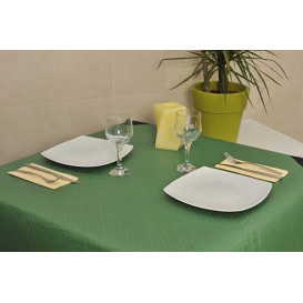 Mantel de Papel Cortado 1x1 Metro Verde 40g (400 Uds)