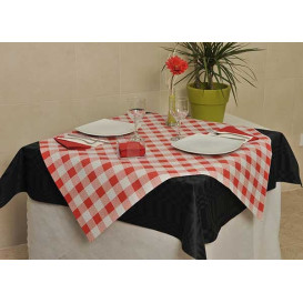 Mantel de Papel Cortado "Cuadros Rojos" 37g (400 Uds)