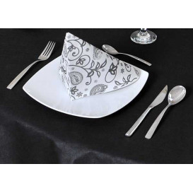 Servilleta Airlaid Blanca "Cachemir" 40x40cm (50 Uds)