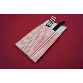 Servilleta Kanguro Airlaid "Basic Rojo" 33x40cm (30 Uds)
