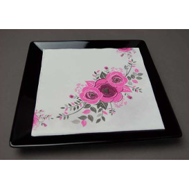 Servilleta Papel "Bouquet" Punta- Punta 40x40cm (50 Uds)