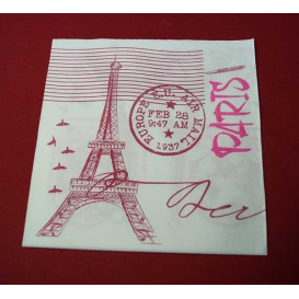 Servilleta Papel "Paris" Punta- Punta 40x40cm (600 Uds)