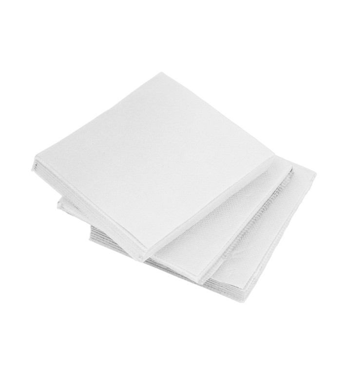 Servilleta de Papel Cocktail Blanca 20x20cm Micro (100 Uds)