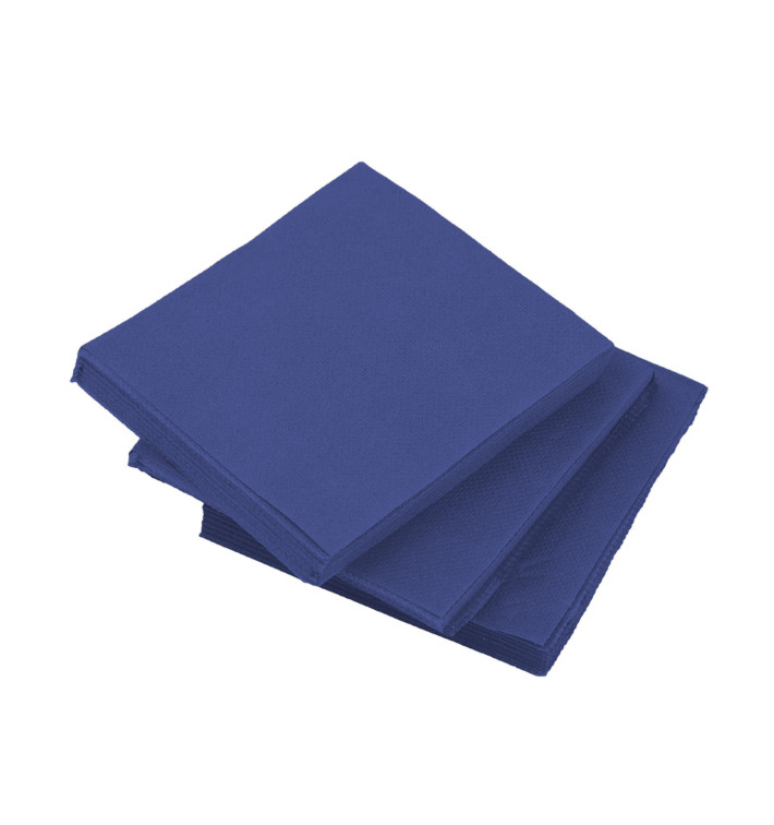 Servilleta de Papel Cocktail Azul 20x20cm (2400 Uds)